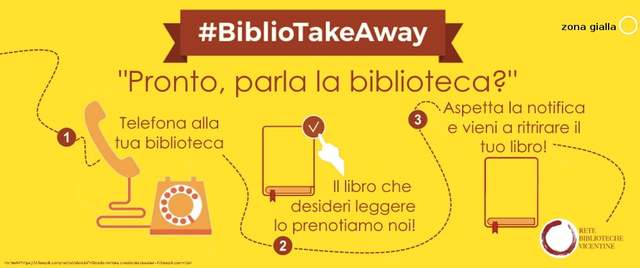 "#BiblioTakeAway" e "Pronto, parla la biblioteca?"